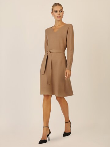 APART Knitted dress in Brown