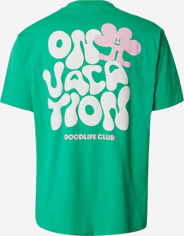 On Vacation Club Shirt 'Goodlife Club' in Green