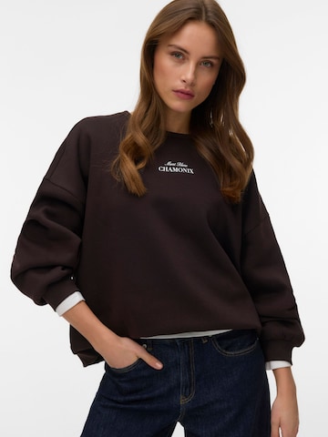 VERO MODA Sweatshirt i brun: forside