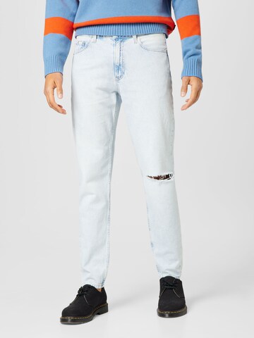 Calvin Klein Jeansregular Traperice - plava boja: prednji dio