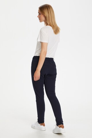 Kaffe Slim fit Trousers 'Jillian Vilja' in Blue