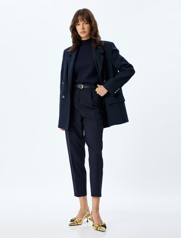 Koton Slim fit Pleated Pants in Blue