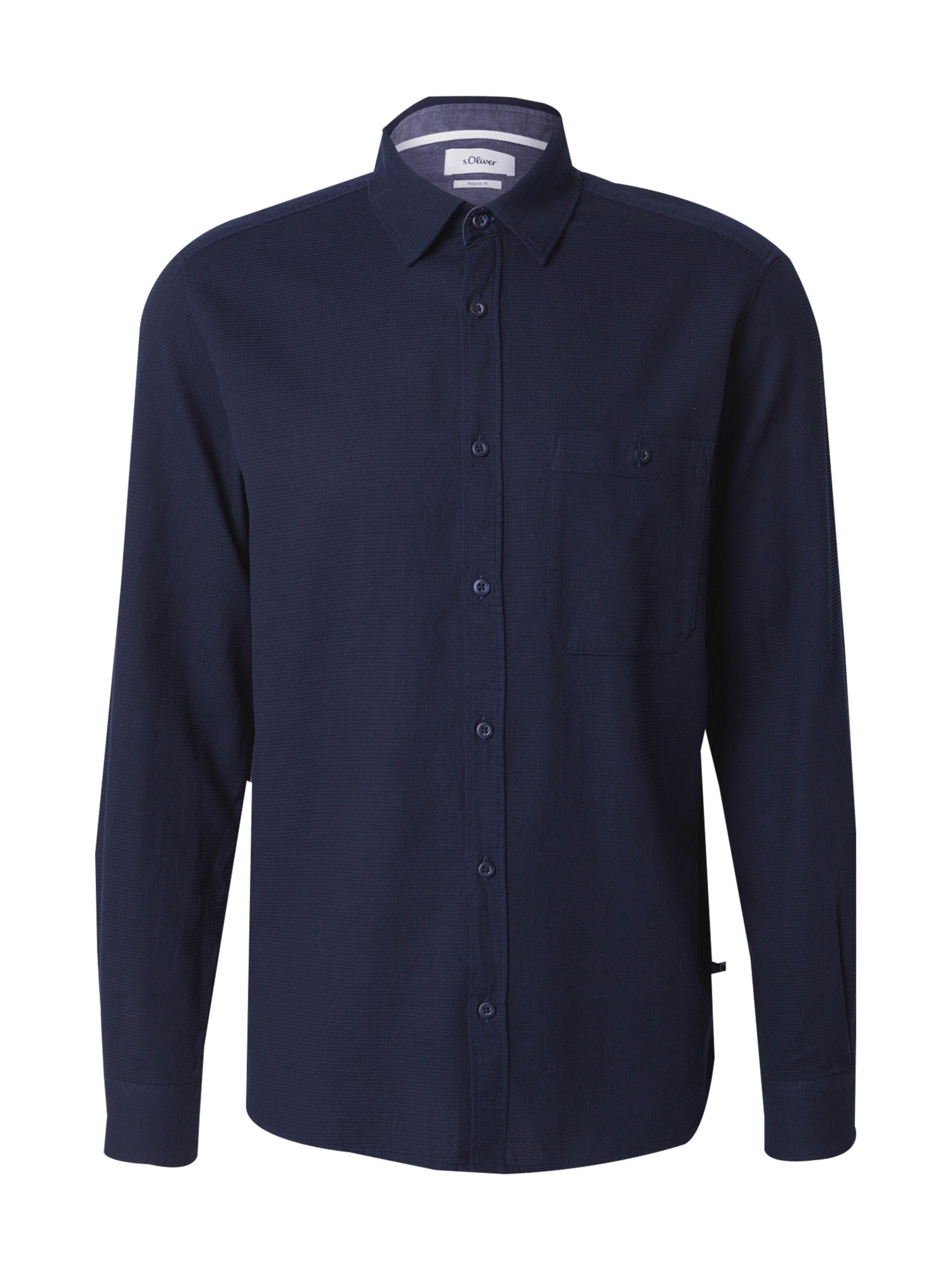s.Oliver Πουκάμισο σε μπλε: μπροστά
