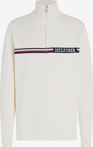 TOMMY HILFIGER Pulóver - bézs: elől