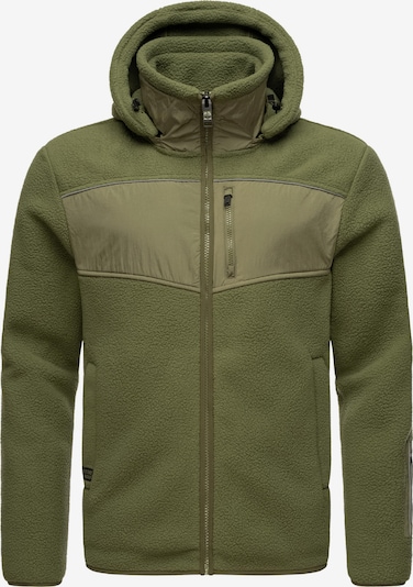 STONE HARBOUR Athletic fleece jacket in Khaki / Apple, Item view