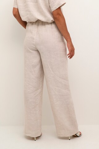 Cream Wide leg Broek 'Bellis' in Beige