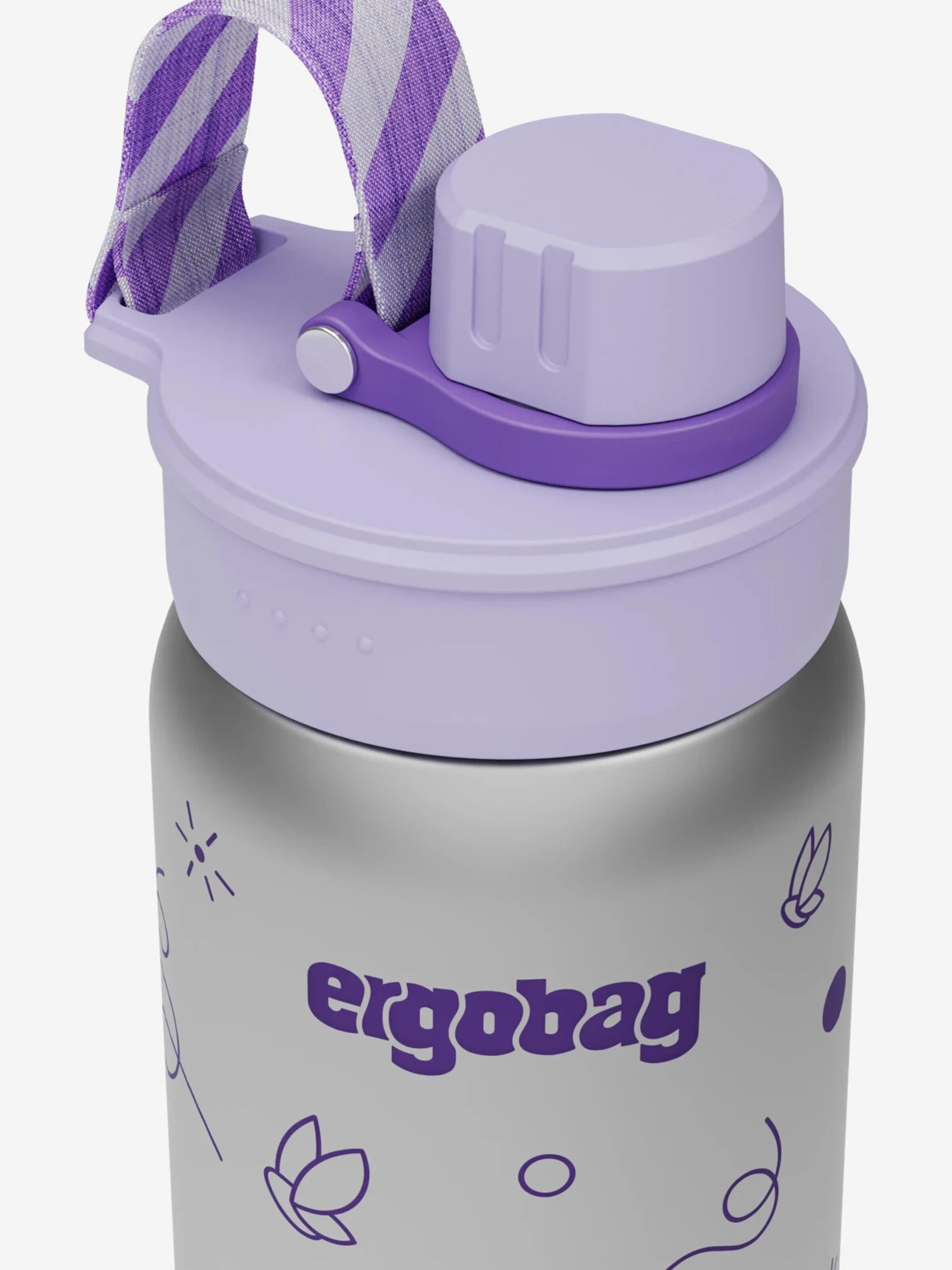 ergobag Trinkflasche 'Trinkflasche Edelstahl Trinkflasche'‌‌‌‌‌‌ in Lila