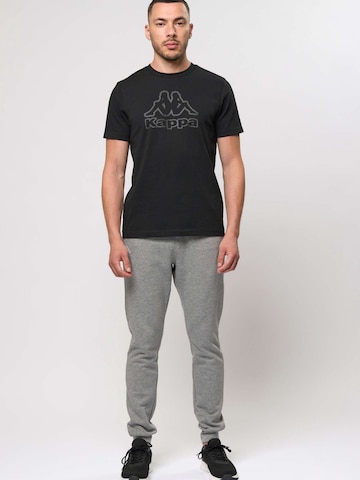 KAPPA Regular Trousers ' Logo Caseri ' in Black: front