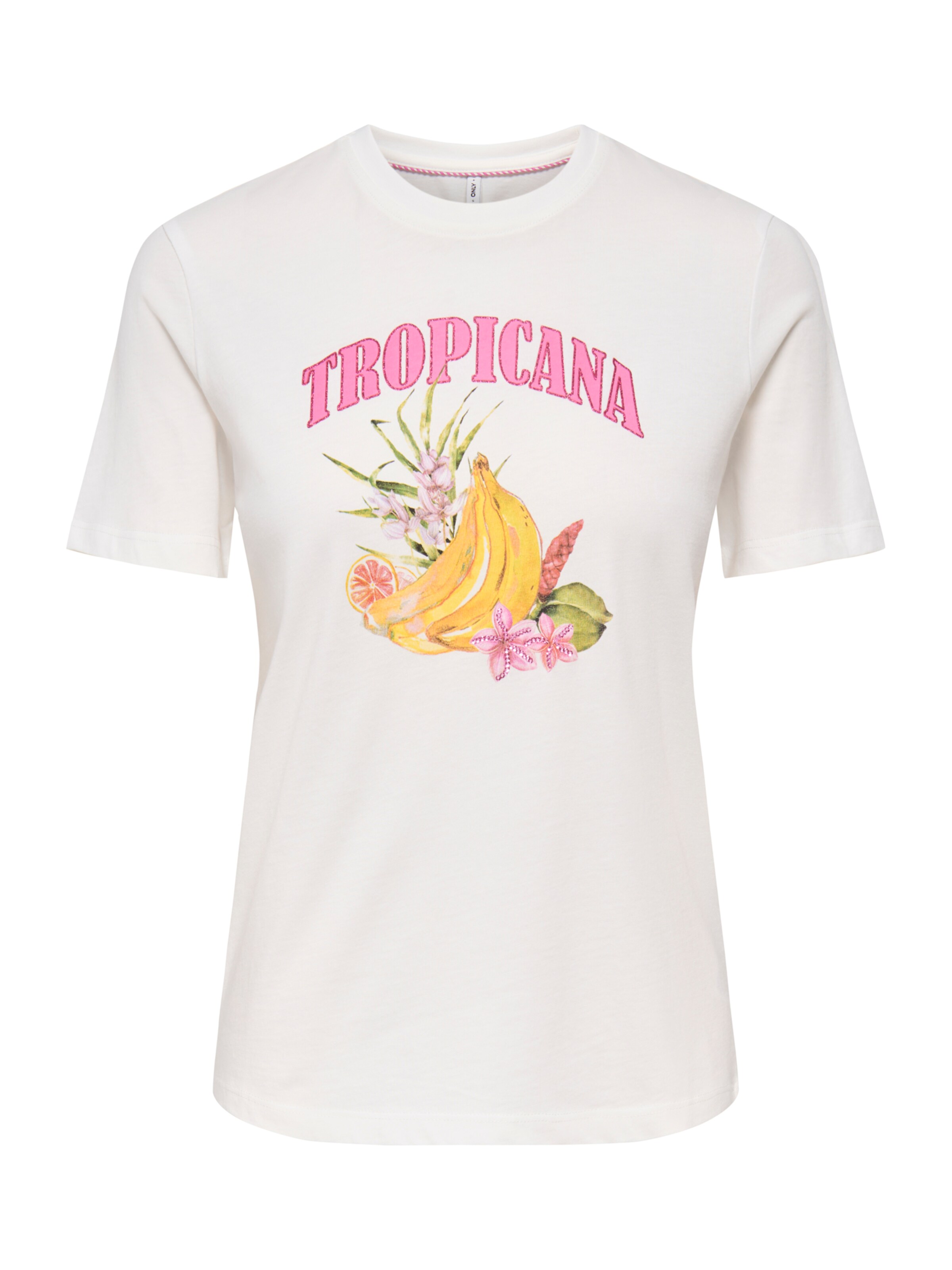 Tricou 'ONLKITA' ONLY pe galben / verde iarbă / roz / alb murdar, Vizualizare produs