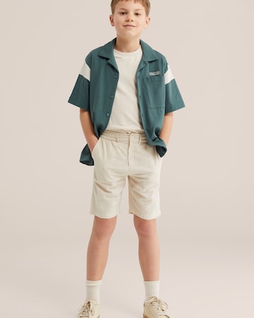 WE Fashion Regular Byxa i beige