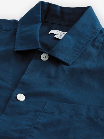 Next Regular fit Button Up Shirt in Blue