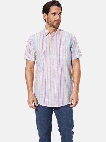 BABISTA Regular Fit Kurzarmhemd ' Melor ' in Weiß: Vorderseite