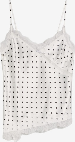 Bershka Toppi värissä valkoinen: etupuoli