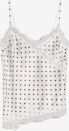 Bershka Toppi värissä musta / valkoinen, Tuotenäkymä