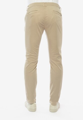 Le Temps Des Cerises Slimfit Chinohose 'JAS3' in Beige