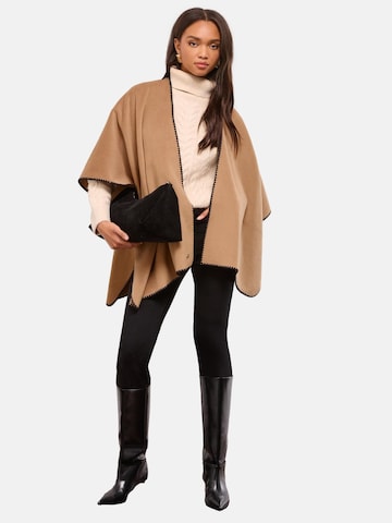 Mantellina di Lipsy in marrone: frontale