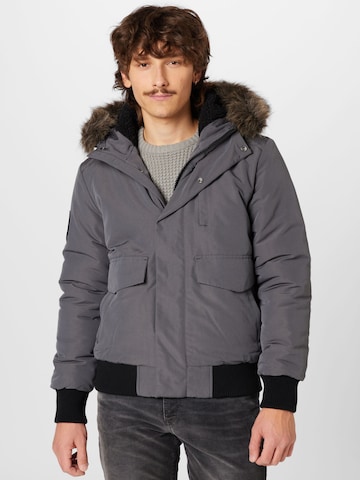 Veste d’hiver 'Everest' Superdry en gris : devant