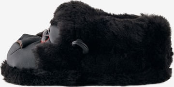 Next Slippers in Black: front