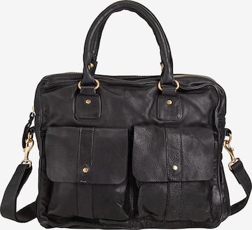 DuDu Handbag in Black: front