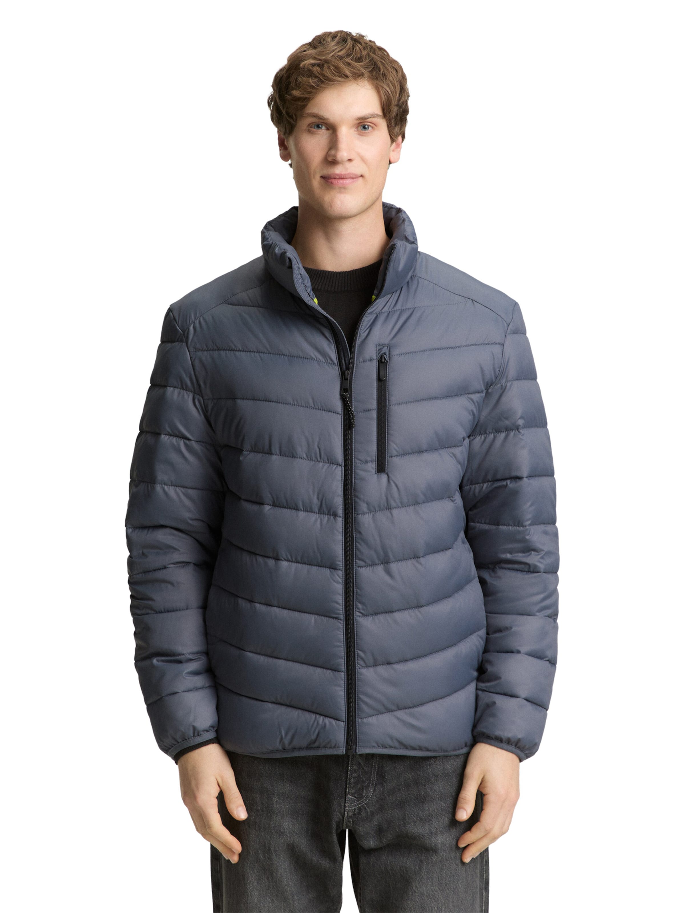 TOM TAILOR DENIM Jacke in Grau: Vorderseite