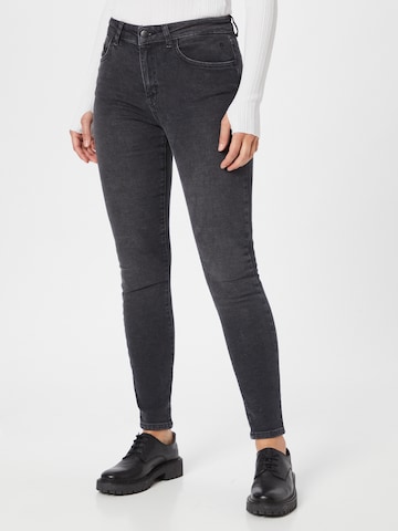 NU-IN סקיני ג'ינס בשחור: מלפנים