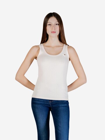 Top 'COLETTE RIB TANK V4YP06 K8RT2' di GUESS in rosa: frontale