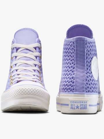 CONVERSE - Zapatillas deportivas altas 'Chuck Taylor All Star Lift Platform Knit' en azul