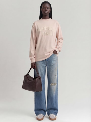 Mansour - Camiseta 'Paris College Longsleeve' en rosa: frente