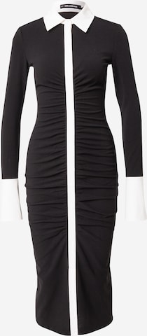 Karl LagerfeldKošulja haljina - crna boja: prednji dio