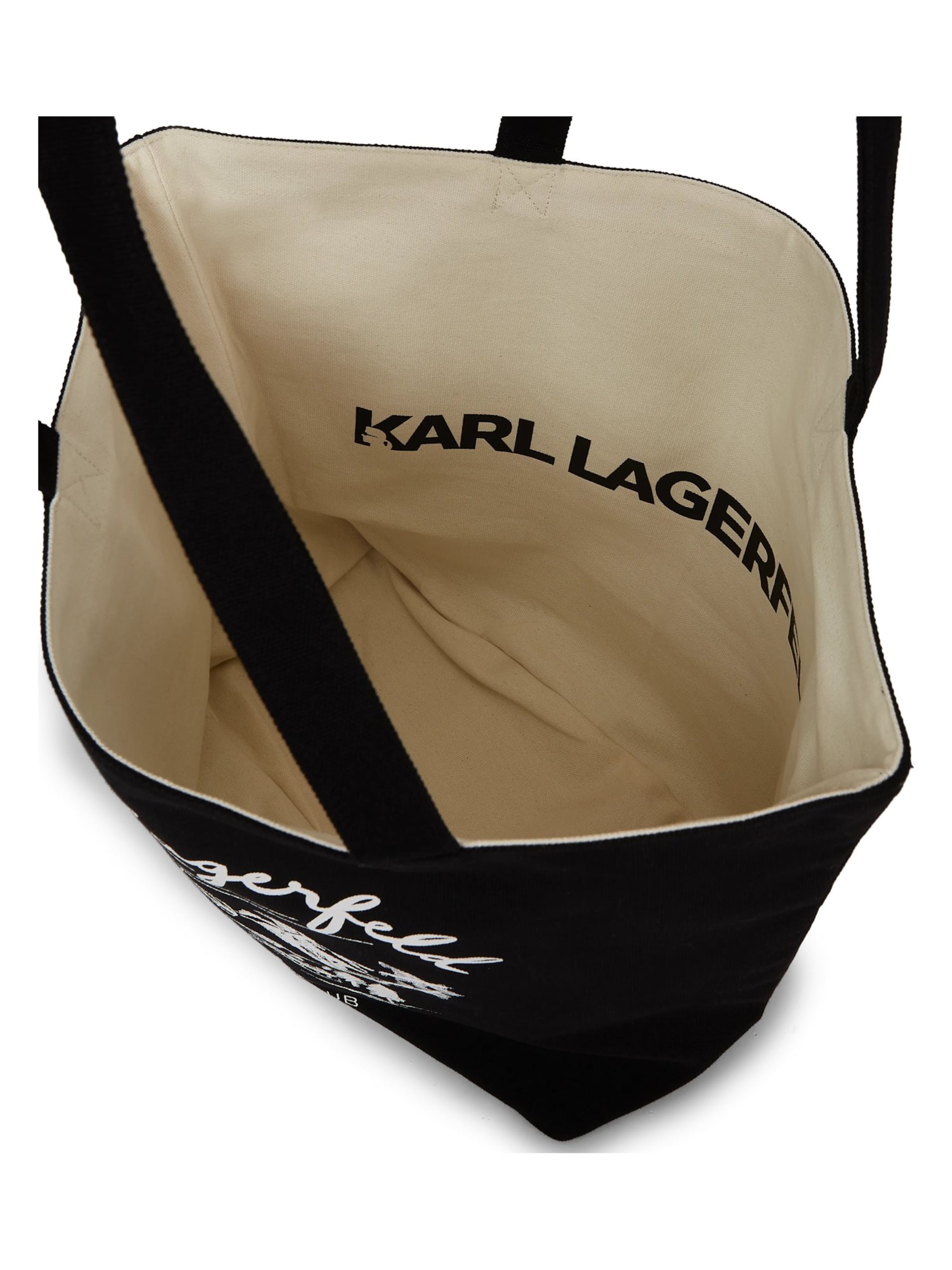 Karl Lagerfeld Shopper 'Après-Ski-Club' in Zwart