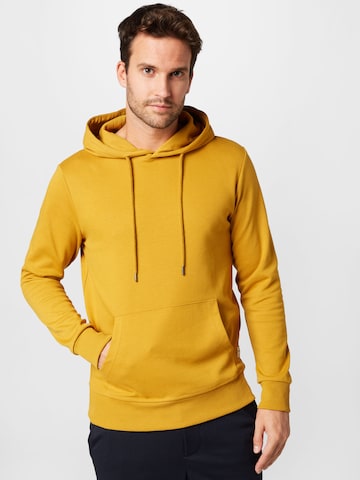 dzeltens JACK & JONES Sportisks džemperis: no priekšpuses