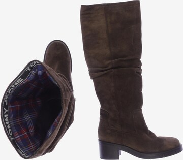 Tommy Jeans Dress Boots in 37 in Brown: front