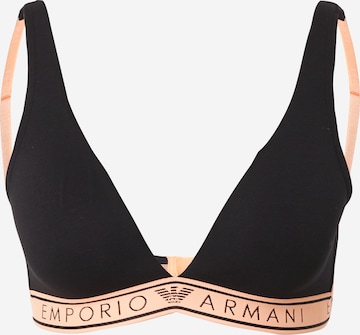 Emporio Armani - Triangular Soutien em preto: frente