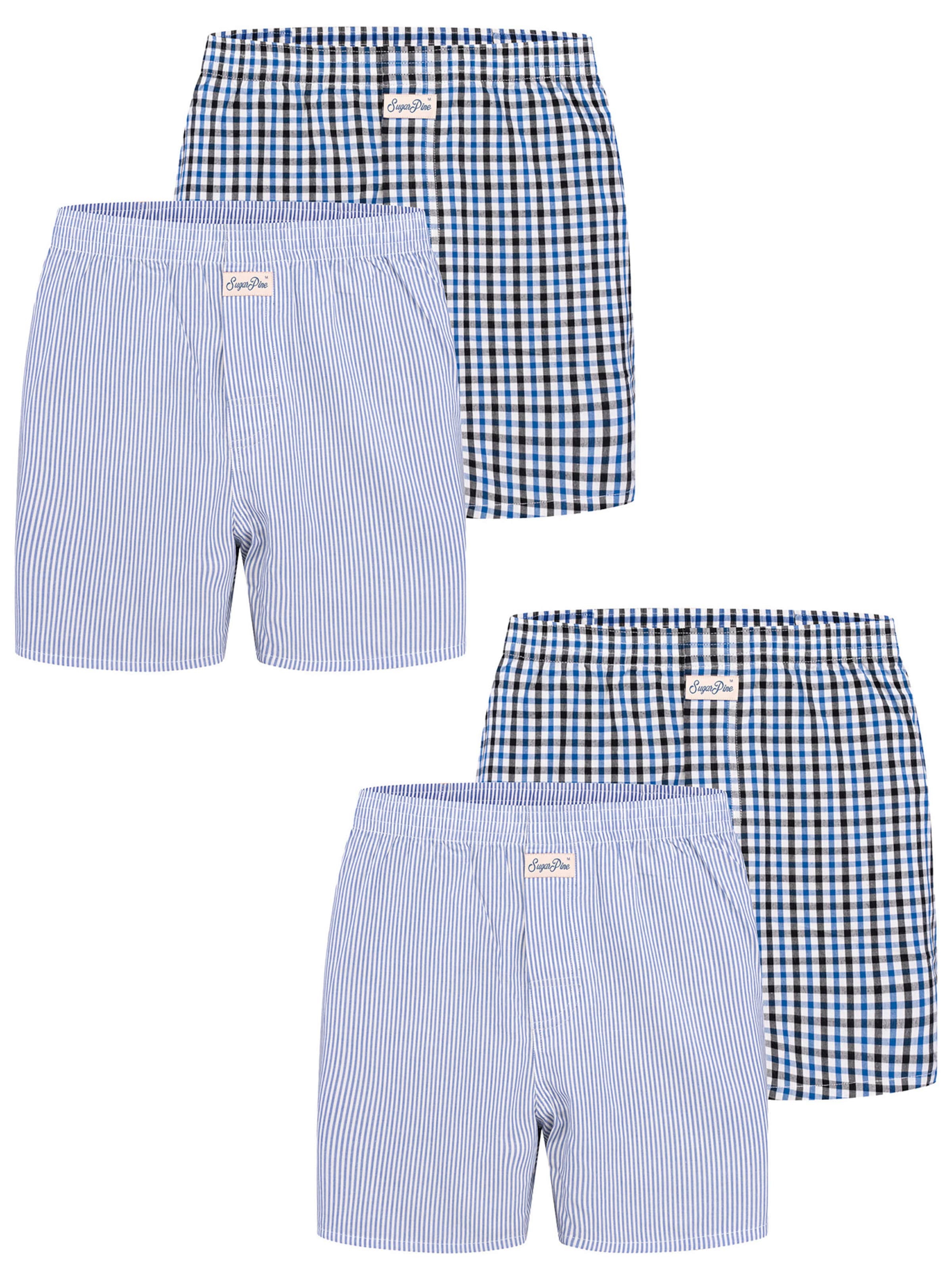 Sugar Pine Boxers ' Mix Karos ' en L en mélange de couleurs, Vue avec produit