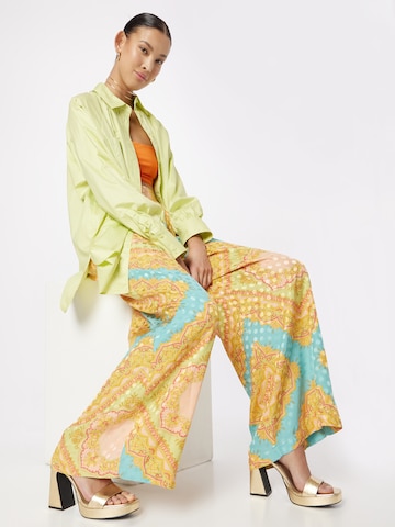 River Island Wide leg Pleat-front trousers in Mixed colours