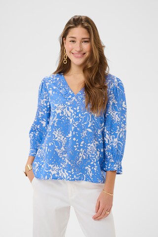 Cream Bluse 'CRTiah' in Blau: Vorderseite