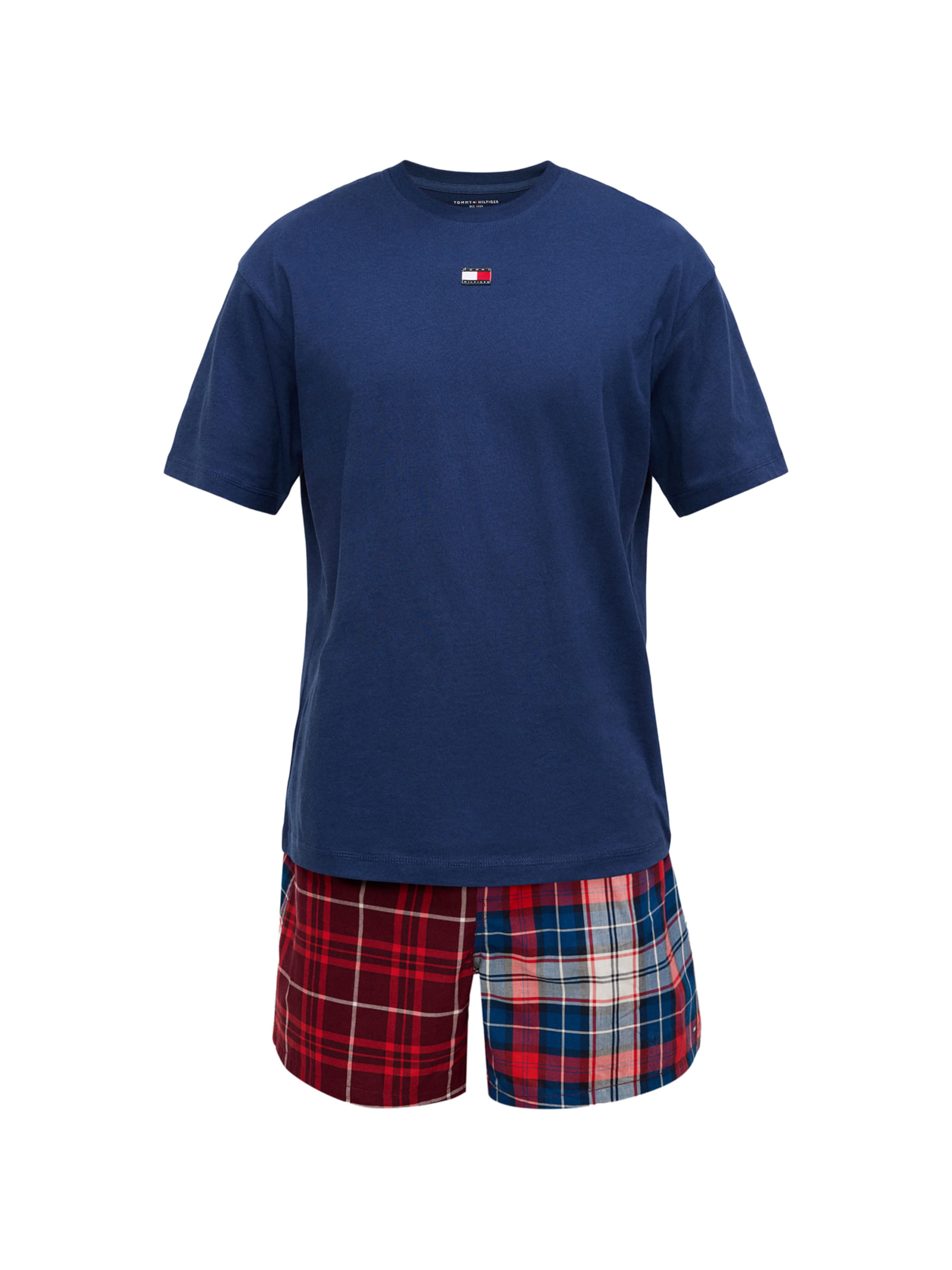 Tommy Hilfiger Underwear Pyžamo krátké – modrá: přední strana