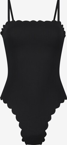 Hunkemöller Bandeau Swimsuit in Black: front