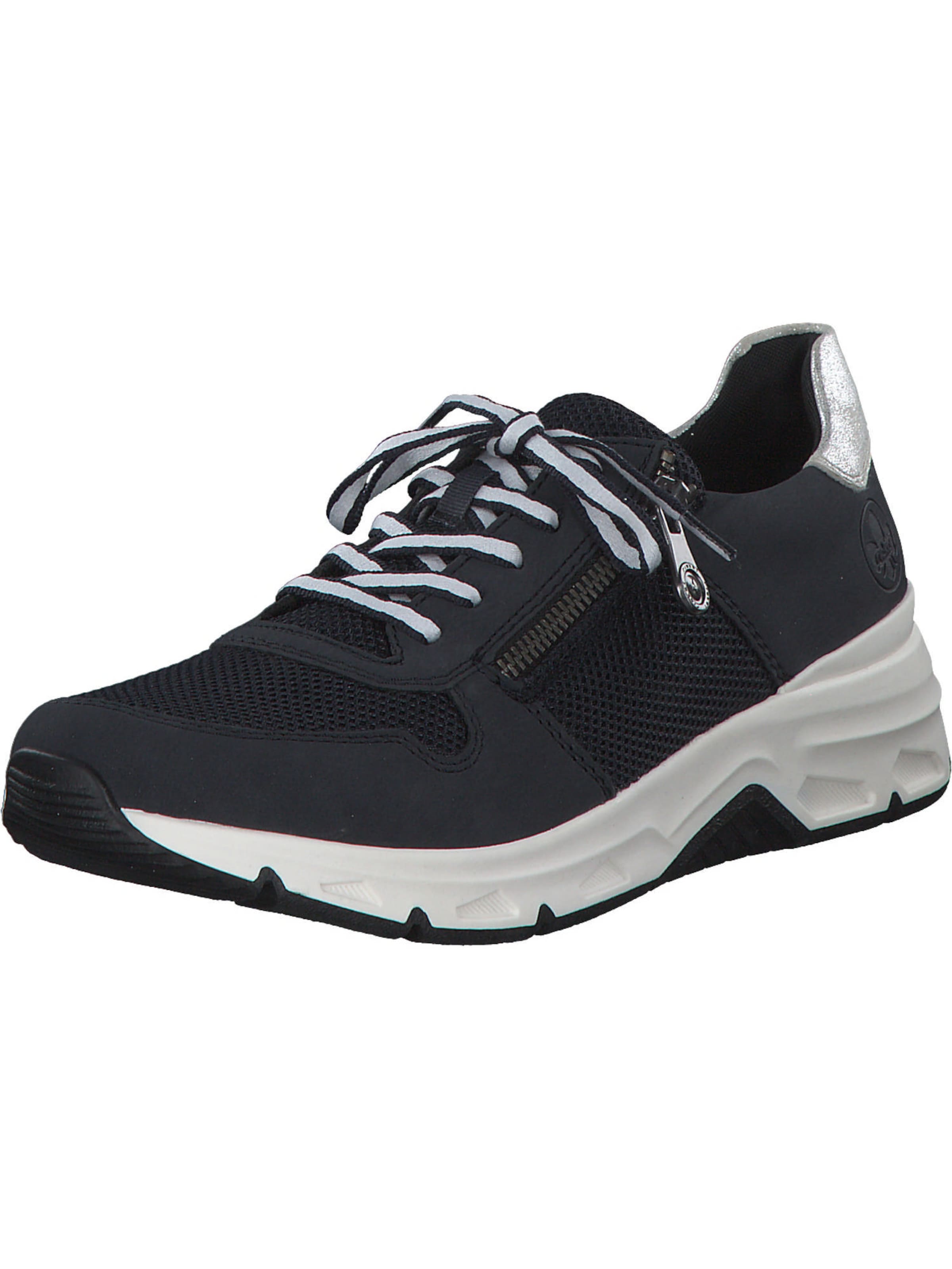 Baskets basses '48135' Rieker en bleu : devant