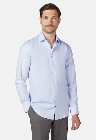 HECHTER PARIS Regular fit Zakelijk overhemd 'Kent MF' in Blauw: voorkant