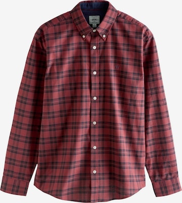 NextRegular Fit Košulja - crvena boja: prednji dio