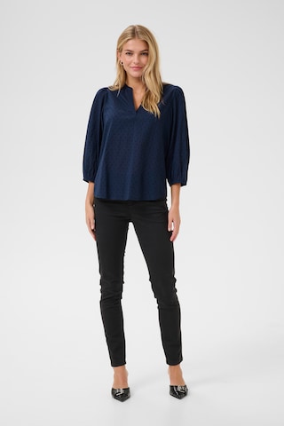 Kaffe Bluse in Blau