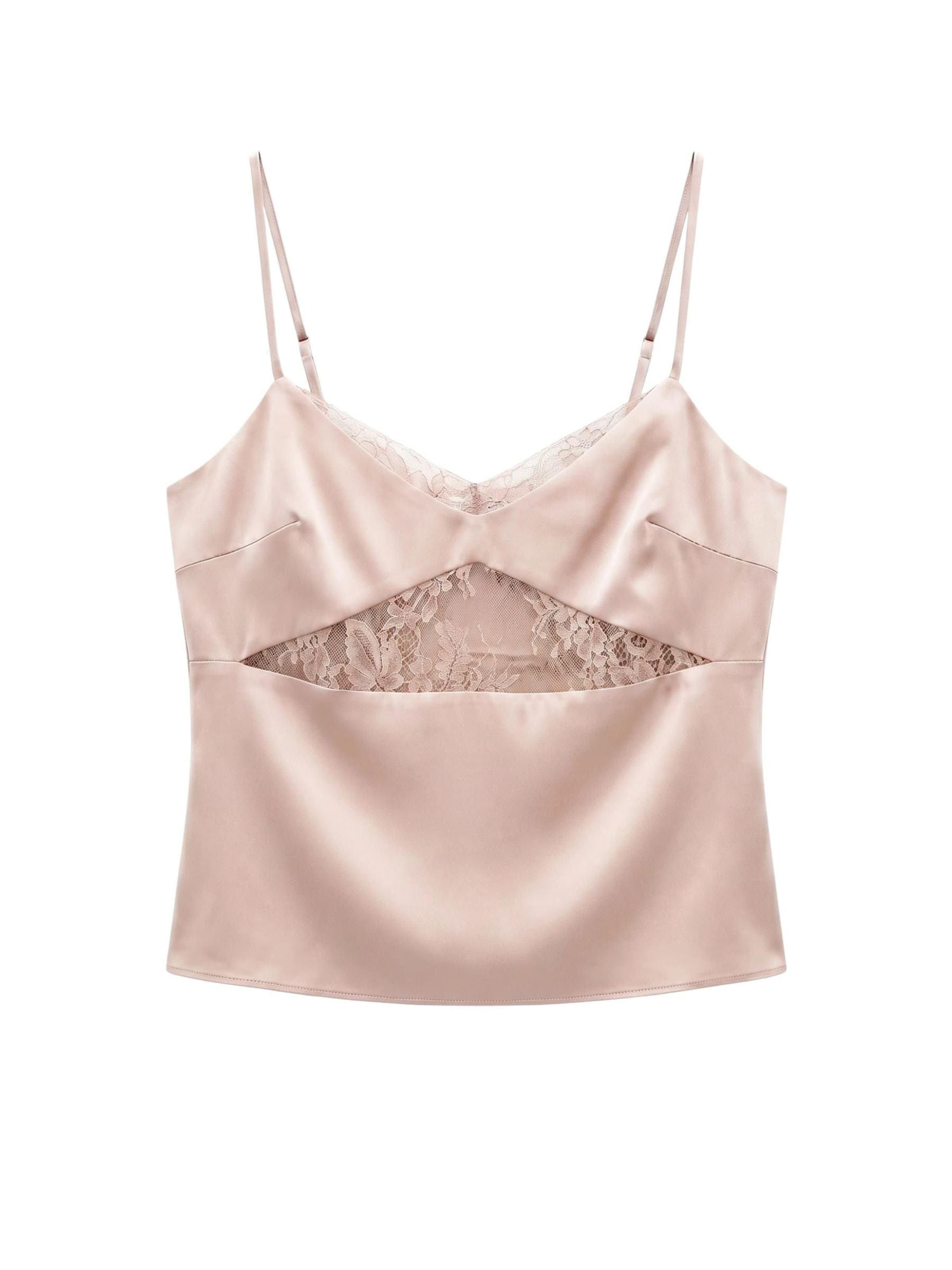 IMPERIAL - Top en rosa: frente