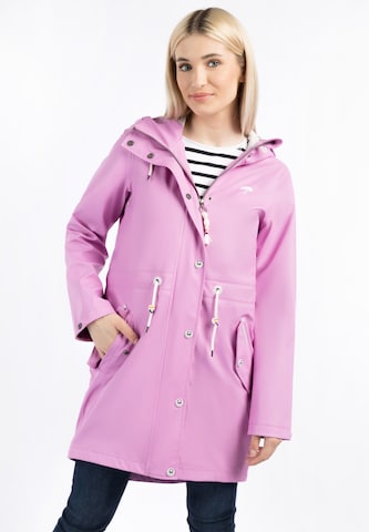 Schmuddelwedda Raincoat 'Bridgeport' in Pink: front