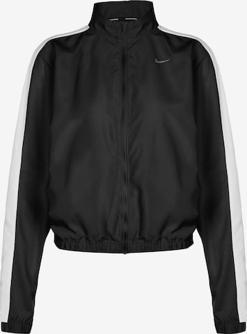 Giacca per outdoor 'Swoosh Run' di NIKE in nero: frontale