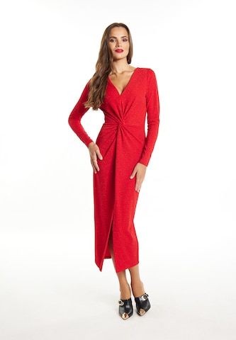 Robe de cocktail faina en rouge