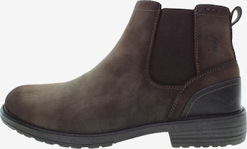 U.S. POLO ASSN. Chelsea Boots 'Serge' in Braun: Vorderseite