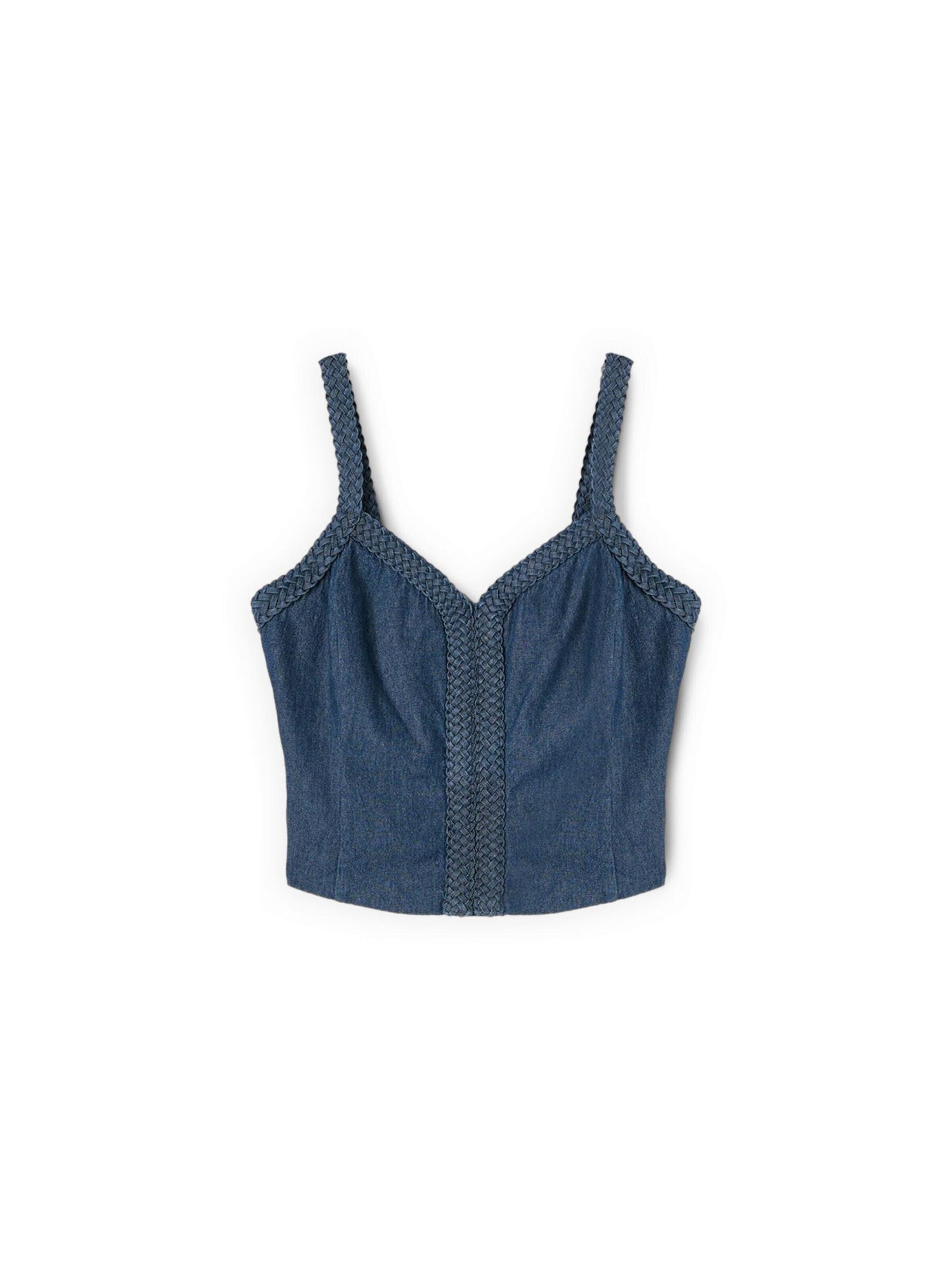 MOTIVI Top‌ in Blau: Vorderseite