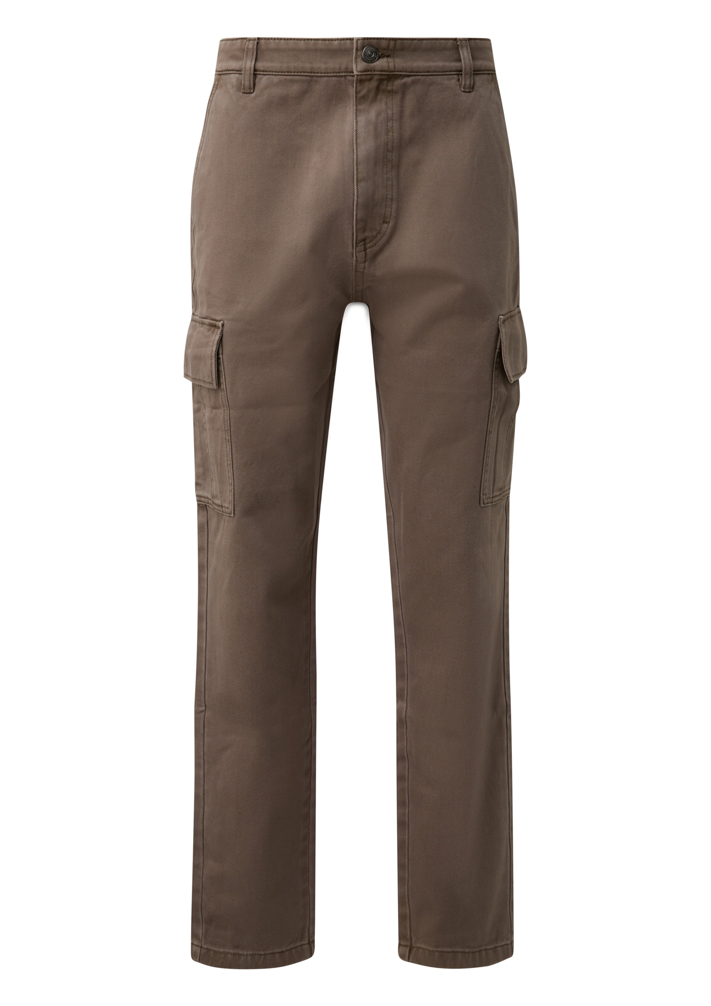 QS Regular Cargobroek in Bruin: voorkant