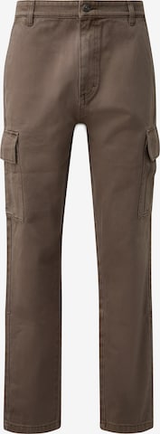 Regular Pantalon cargo QS en marron : devant